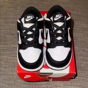 Nike Black and White Low-Top Sneakers